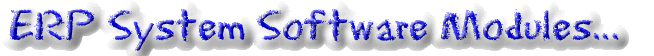 ERP software modules, ERP system software modules described and explained.