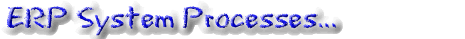 ERP software system processes, ERP processes described and explained.